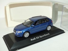 AUDI A3 8P SPORTBACK 5 Portes Bleu MINICHAMPS 1:43