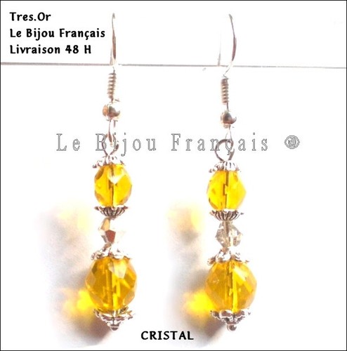Boucles oreille cristal - boucles, d'oreille