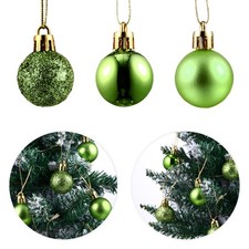  48pcs ornements de boule de noël arbre de noël suspendu boule vitrine décor