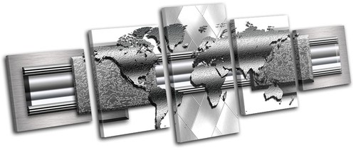 Abstract world map - maps, flags