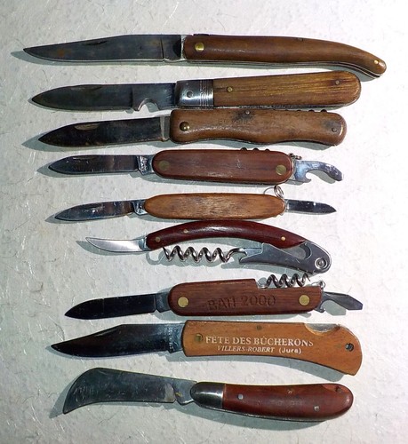 Lot couteaux pliants - lot, 9