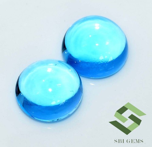 Naturel topaze bleu - mm,