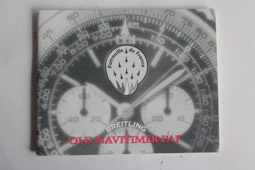 Breitling livret notice - notice, montre