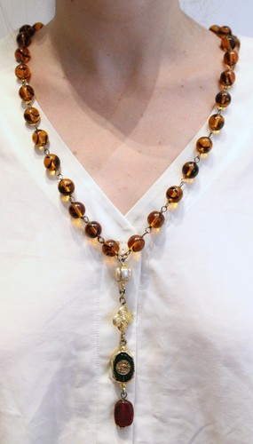 Chanel collier verre - collier, en