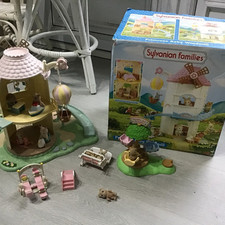 Jouet Sylvanian Family Moulin Vent Windmill Tourniquet Poussette Bébé Balançoire