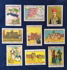 Chocolat PUPIER Asie 1936 - "SYRIE"  série compléte de 9 chromos.
