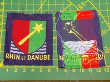 Patch 1ere Armée Delattre Rhin Danube French Army FFI original Libération