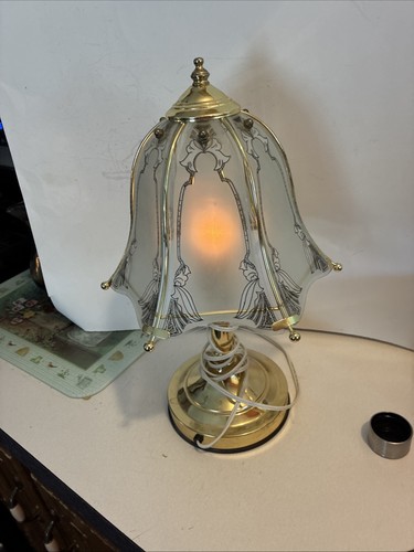 Vintage floral touch lamp - floral,