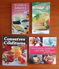 4 livres de recettes de cuisine recettes régionales, terrines, sauces...