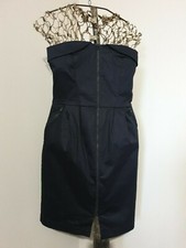 IKKS : SUPERBE ROBE DOS NU BLEU MARINE NEUVE 