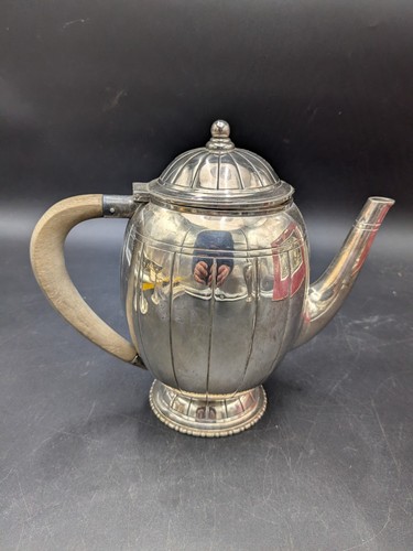 Théière art deco métal - art,