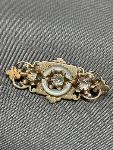 Broche plaquée sertis - broche, de