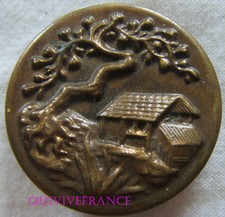 B769 - BOUTON DECOR ARBRE & CABANE - gros module