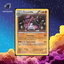Carte Pokémon Crocorible Holo 65/114   Noir et Blanc Français