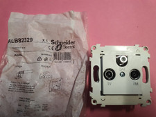 SCHNEIDER ALB82329 - Prise TV FM SAT Television BLANC ALVAIS ALOMBARD