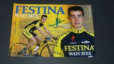 CPA CARTE CYCLISME CICLISMO TOUR FRANCE FESTINA 2001 FRANCISCO LARA DEDICACE