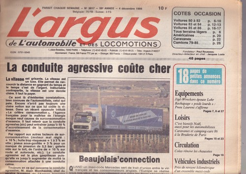 Argus 3017 nissan - l'argus,