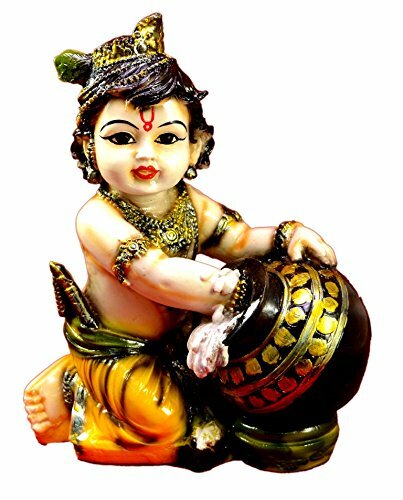 Statue résine krishna - en,