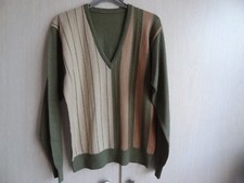 Fin Pull beige, marron et