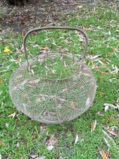 ancien panier a escargots en fil de fer années 1900