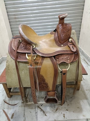 Selle western ouate cuir - western, en