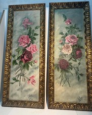2x Tableaux Ancien Huile