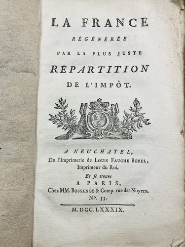 Neufchâtel 1789 france - la,