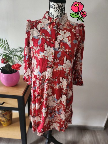 Robe camaîeu fleurs ton - à,