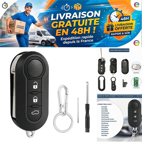 Coque clé voiture boutons - clé,