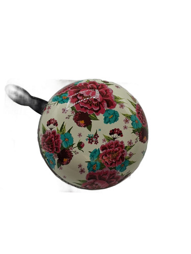 Sonnette vélo florale grande - sonnette,