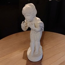 Sculpture personnage en poussière de marbre – 48 cm – Art ancien – Statue