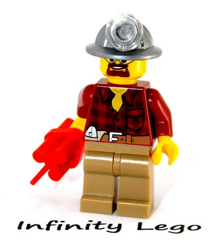 Lego miner minifigure city - miner,