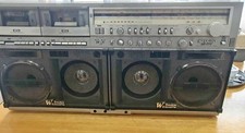 Double Cassette Boombox Sharp