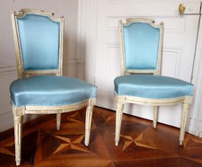 Paire de chaises en cabriolet