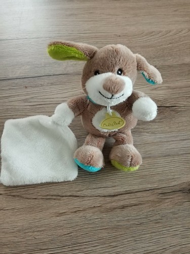Doudou peluche chien - peluche, marron