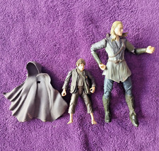 Lot de 2  figurines du seigneur des anneaux : Sam 10 cm et Legolas 16 cm