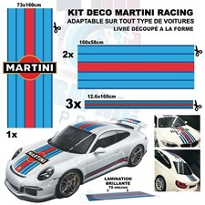Le Mans Martini Racing Stripe + Logo "universel*" Sticker bandes PORSCHE 911 BMW
