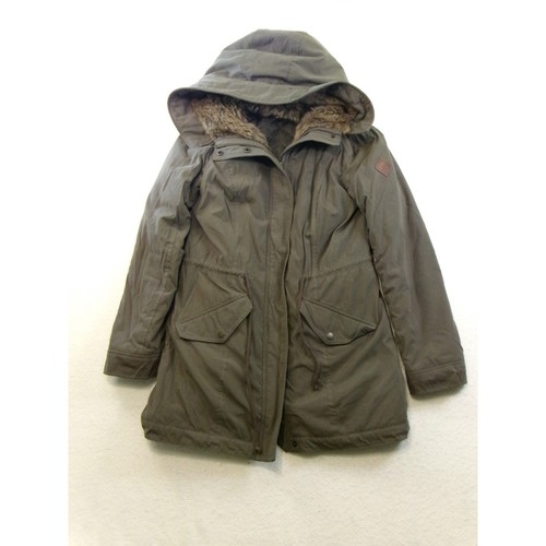 Hollister olive green faux fur - olive,