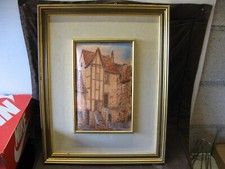 Ancien grand tableau en émaux