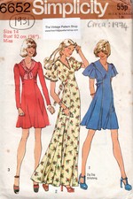 Patron De Couture Vintage 1974 B36" Robe (1931) Par Simplicity 6652
