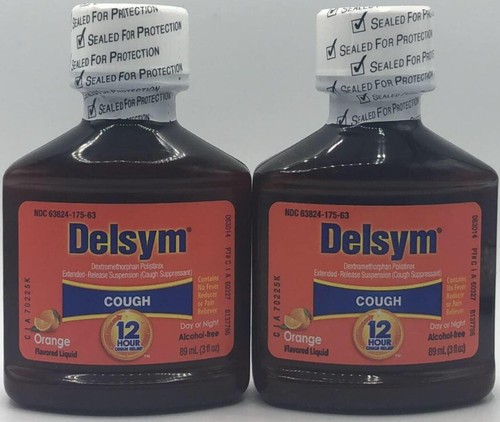 2pk delsym cough fl - 3, oz