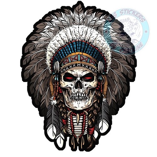 Sticker tete mort - sticker,