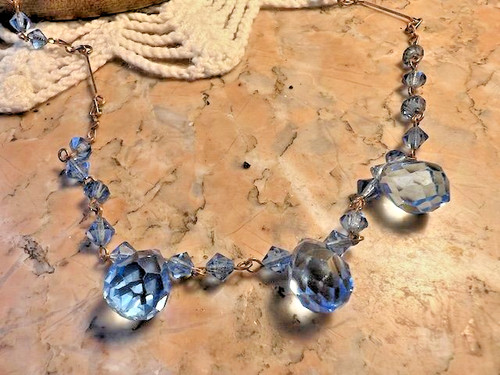 Collier perles cristal - , de