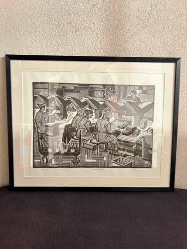Linogravure soviétique - ,