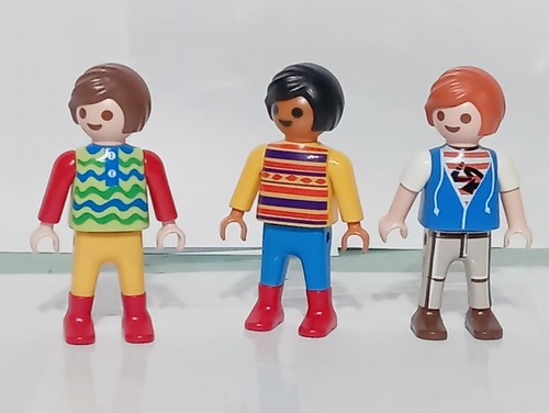 Playmobil figurines enfants - x3,
