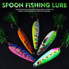 Leurre de pêche cuillère vib coulant 19g alliage de zinc métal appât 7 2cm a