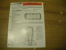 FICHE TECHNIQUE MAZDA 323 (moteur 1.6 à carburateur)