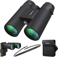 12 x 42 Binoculars for Adults with BAK4 Prism, FMC Lens, Large Eyepiece,
