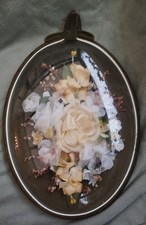 Cadre ovale verre bombé