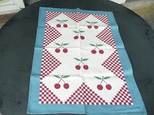 1 torchon ancien vintage en